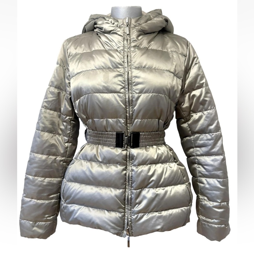‘S Max Mara Women's Silver Puffer Jacket